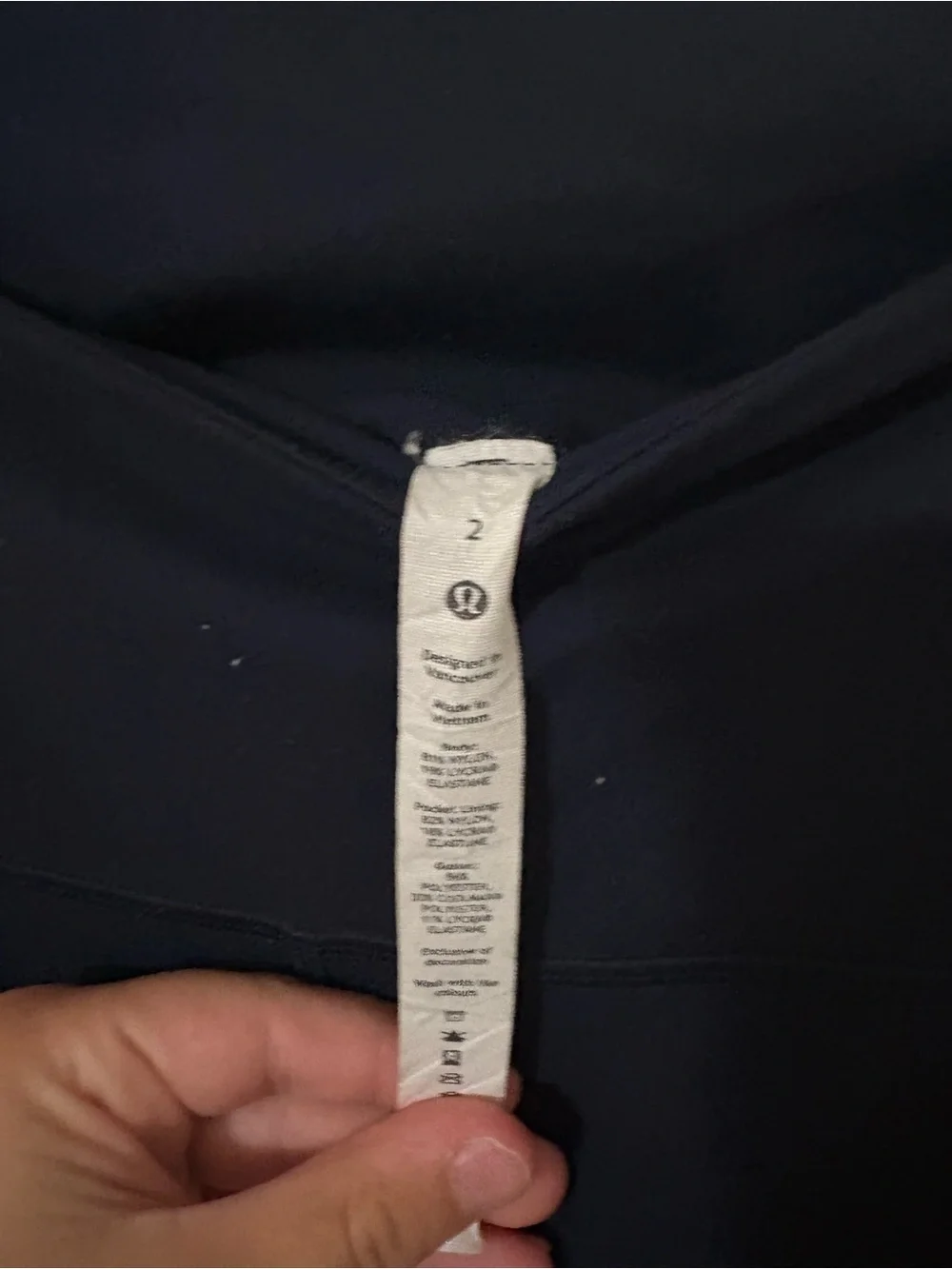 lululemon athletica Dark Navy Active Leggings Worn a couple times
